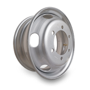 Roda de Aço, Aro 17,5" X 6,75", 6 Furos Retos, Pneu 235